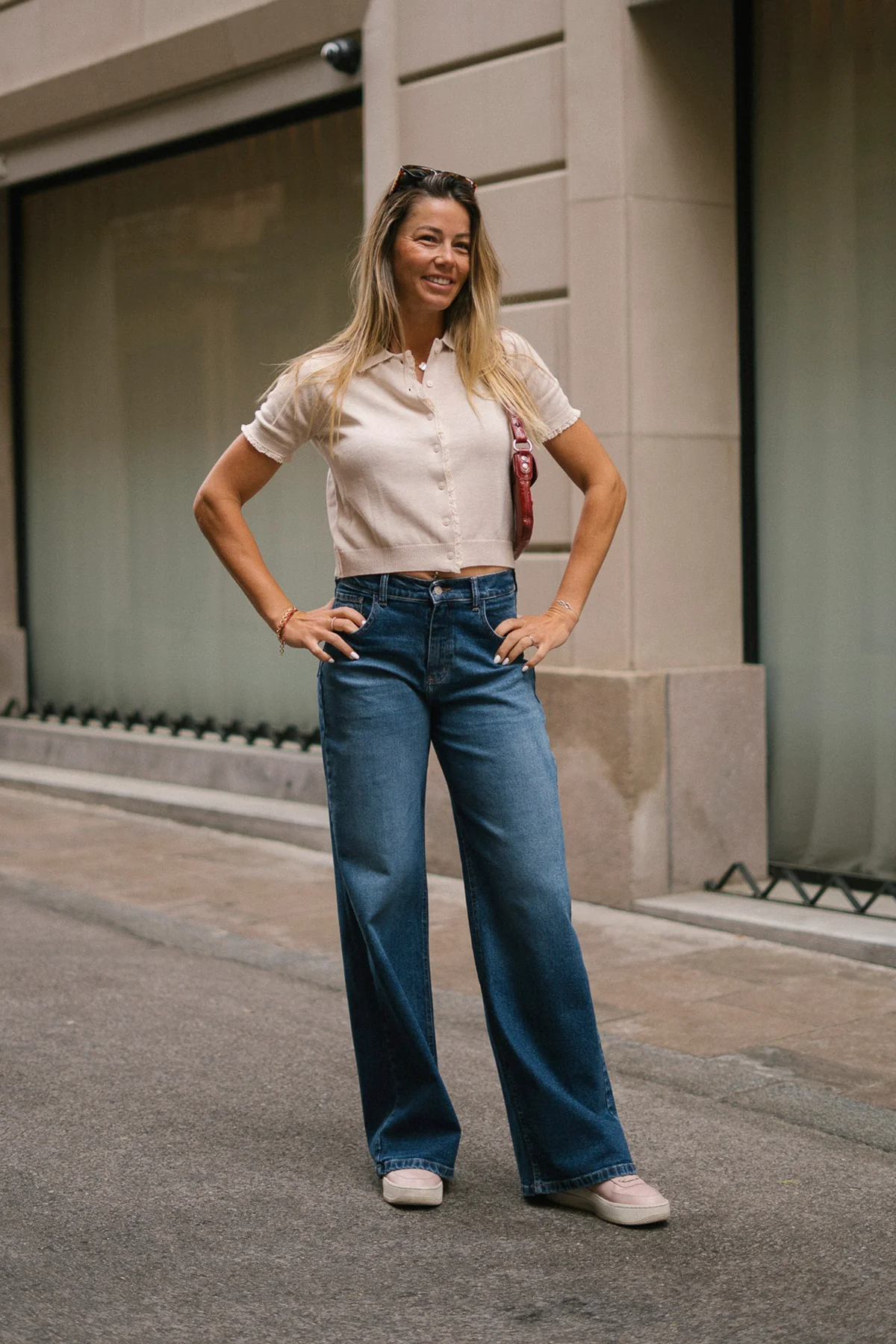 BAGGY TALL HIGH RISE - DARK BLUE
