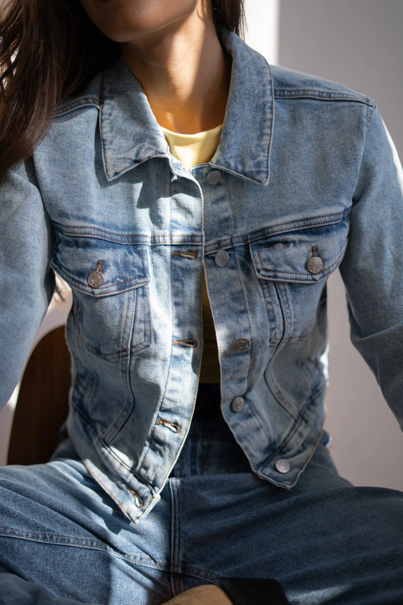 DENIM JACKET - LIGHT BLUE - Image 5
